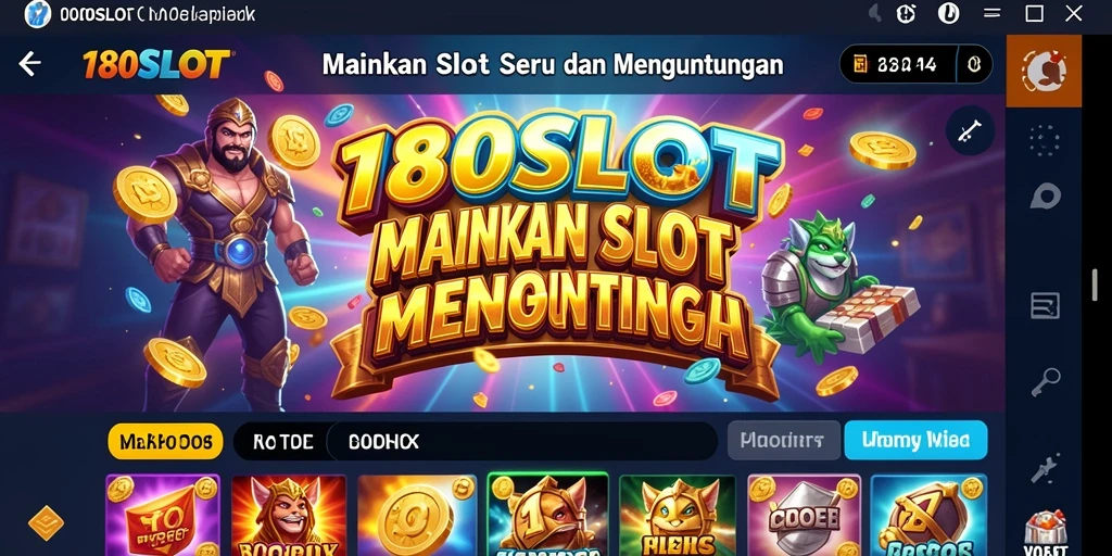 Tampilan menarik dari gameplay 180SLOT yang seru dan menghibur.