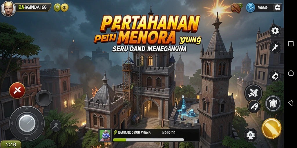 Gameplay BAGINDA168 yang menegangkan dalam Tower Defense.