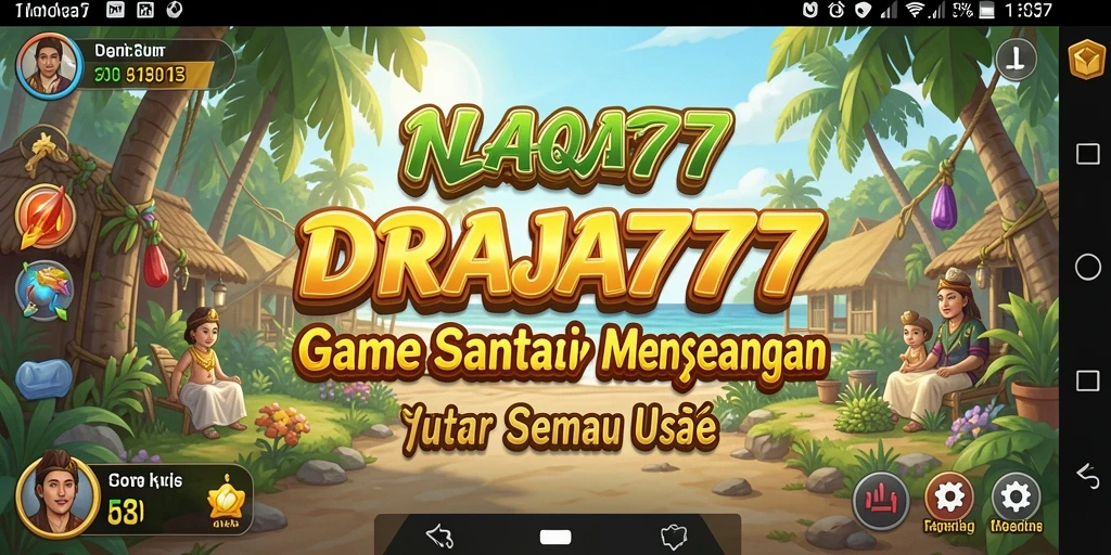 Screenshot DRAJA777 memperlihatkan gameplay santai dan menyenangkan dengan grafik yang menarik.