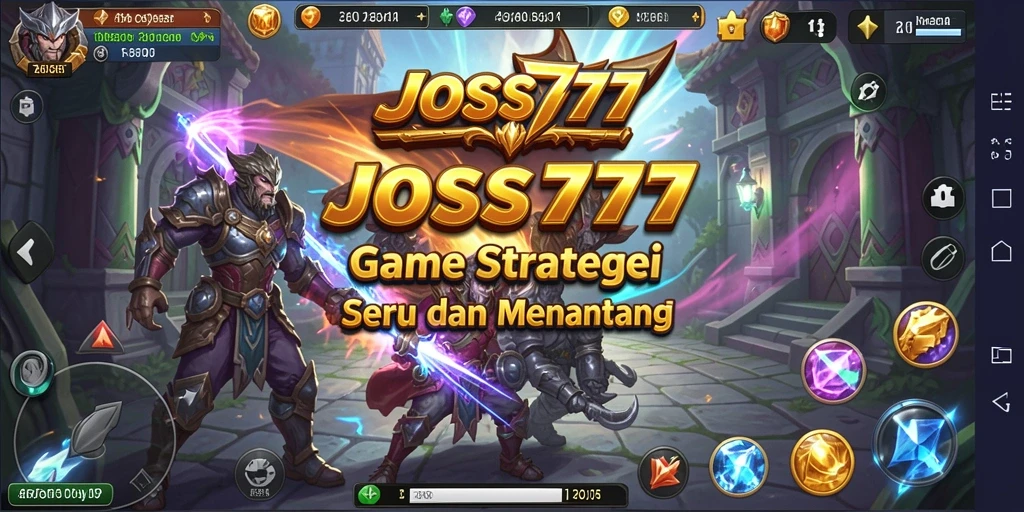Tampilan gameplay dari JOSS777 yang mendebarkan dan penuh strategi.