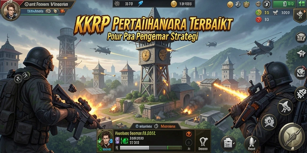 Tampilan gameplay menara pertahanan yang seru dan menantang.