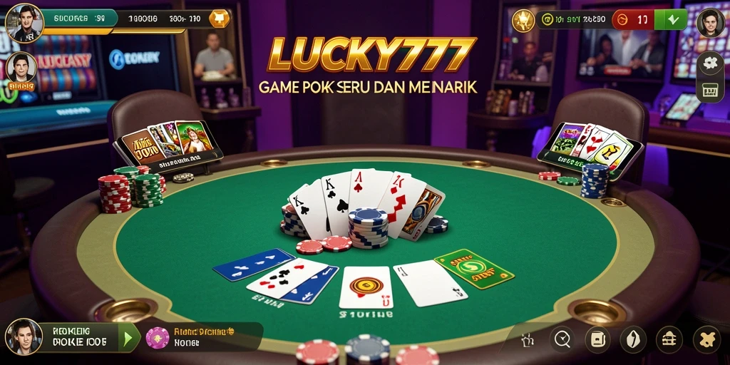 Gameplay seru Poker di LUCKY777 dengan grafik memukau.
