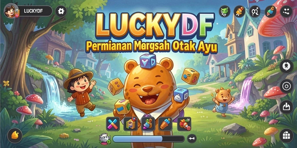 Tampilan gameplay LUCKYDF yang menantang dan interaktif.