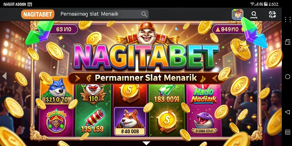 Tampilan layar permainan Slot NAGITABET yang mengesankan.