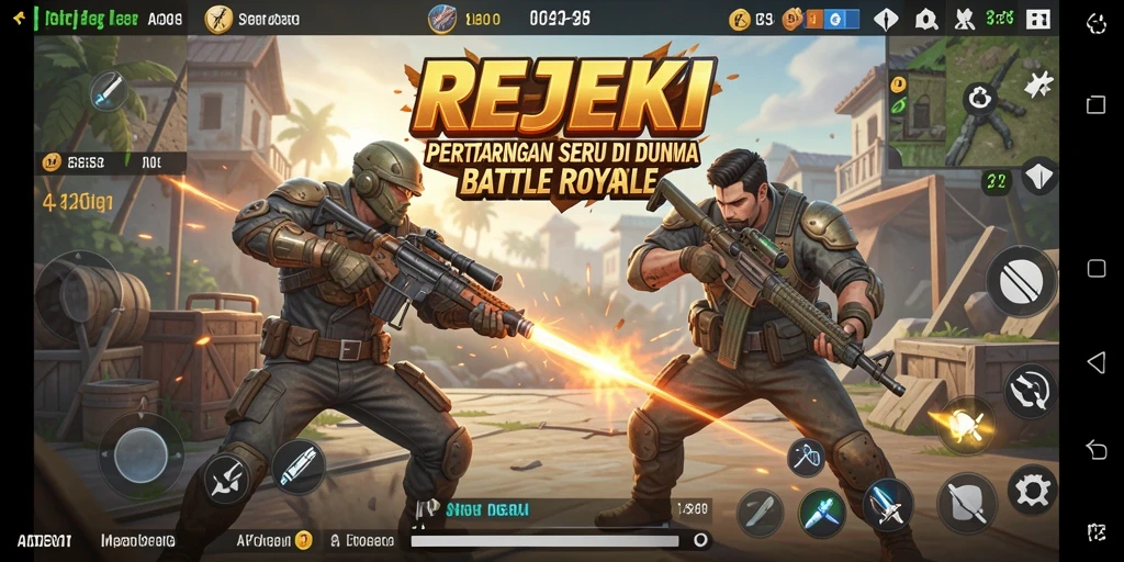 Tampilan gameplay seru dari REJEKI di arena Battle Royale.