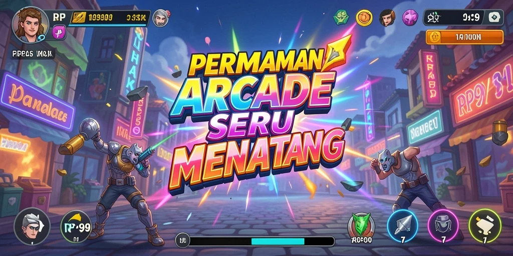 Screenshot gameplay RP99 menampilkan aksi seru dalam permainan Arcade.