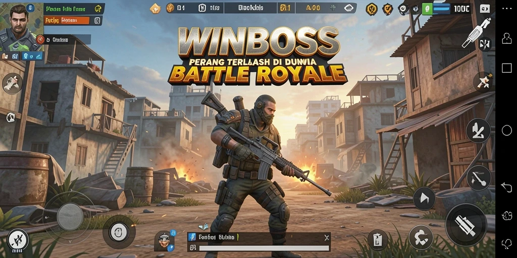 Tampilan gameplay menegangkan dalam arena Battle Royale.